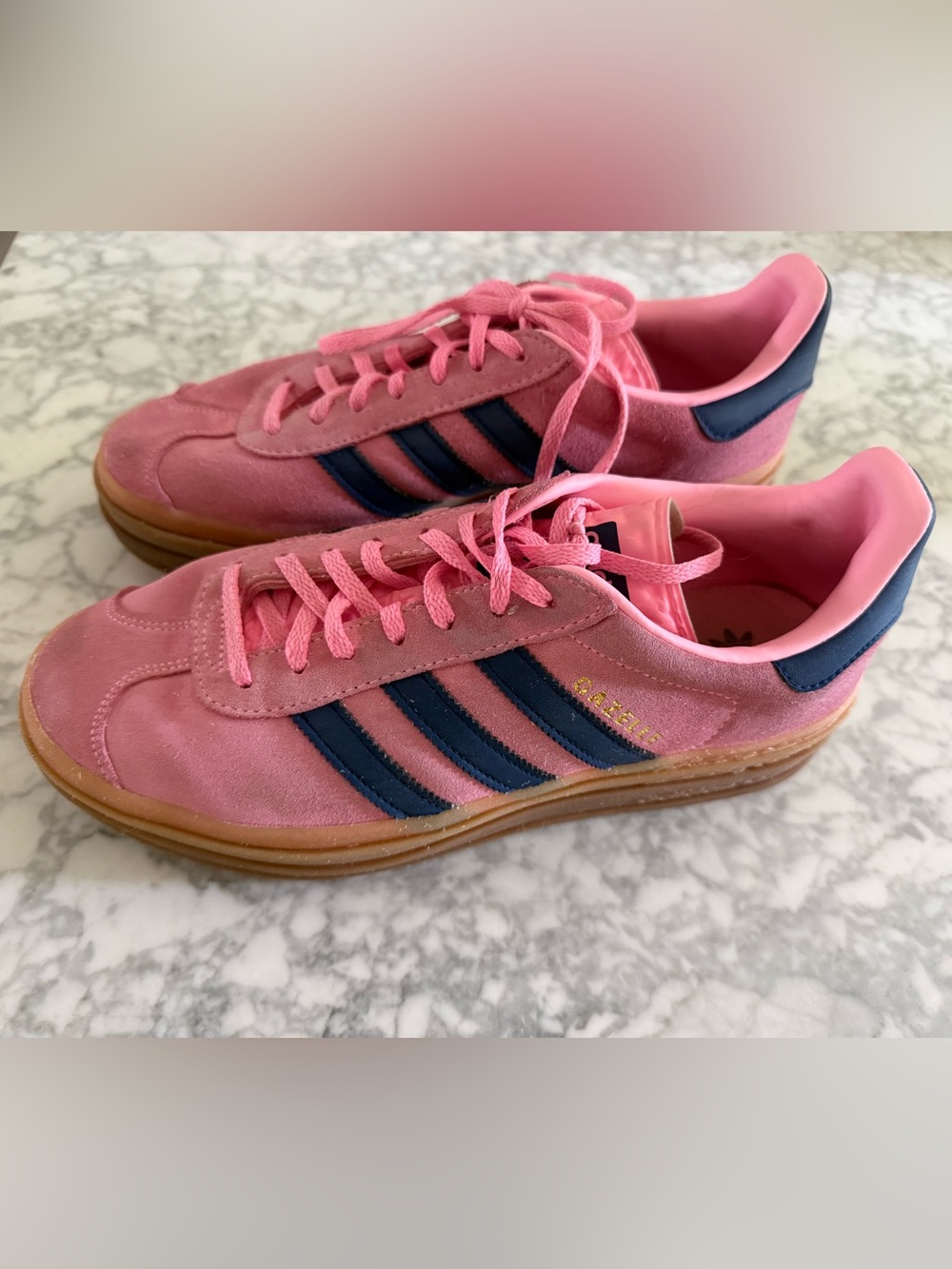 adidas W Gazelle Bold 'Pink Glow Gum'- Size 9.5